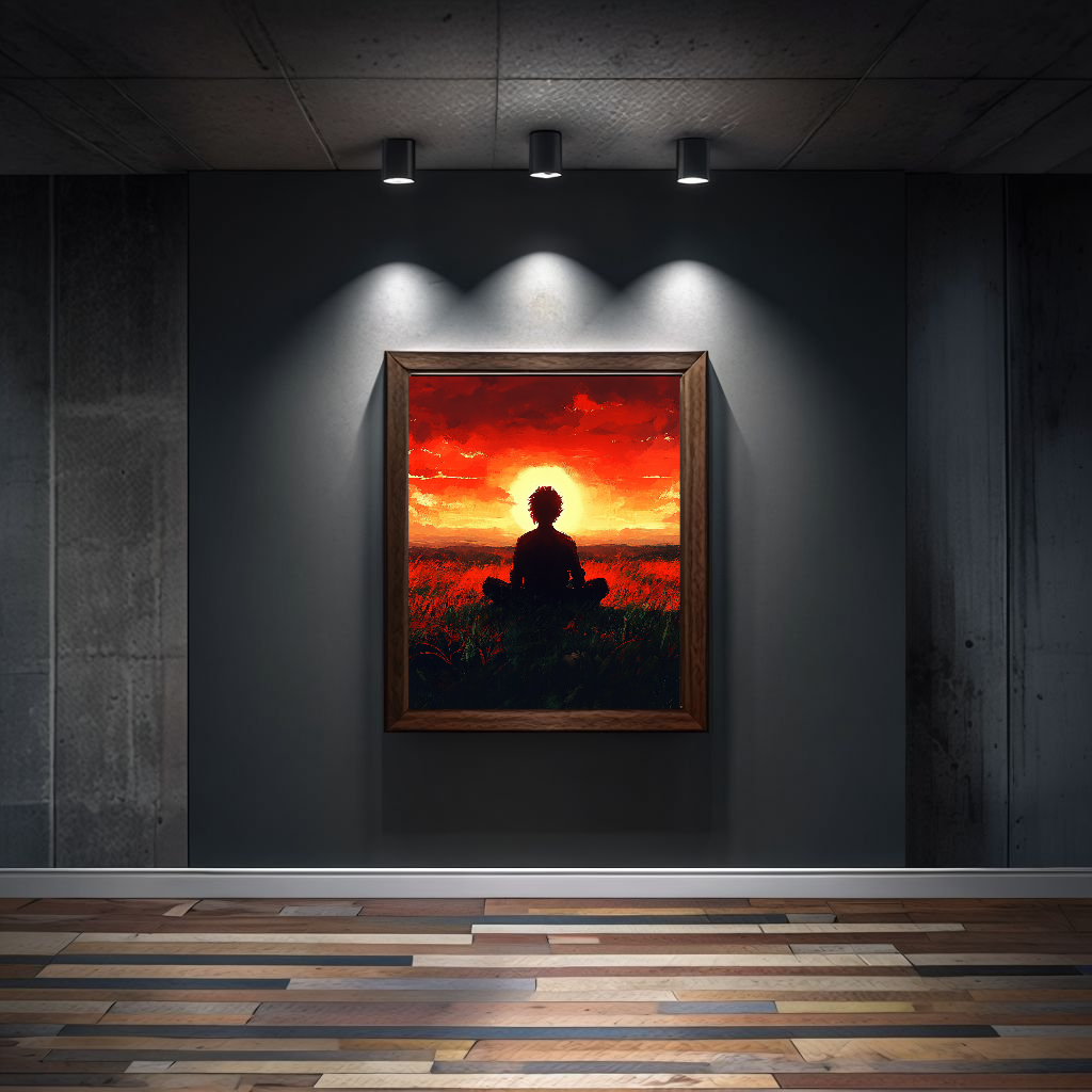 Stiller Sonnenuntergang