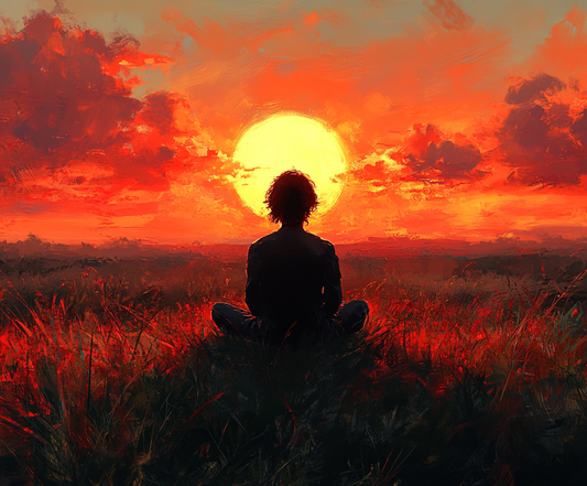 Stiller Sonnenuntergang